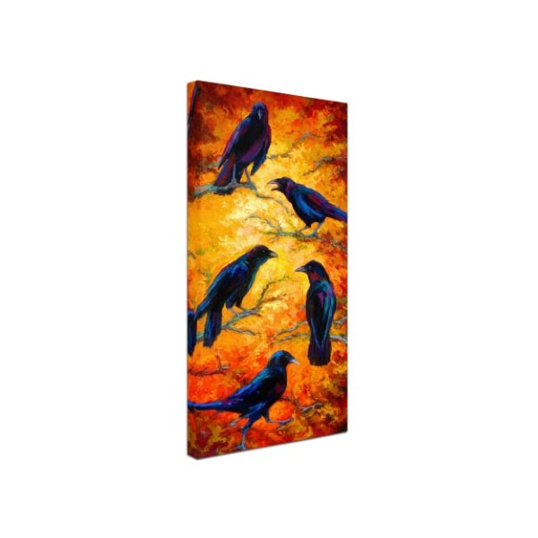 Marion Rose 'Crows 9' Canvas Art,10x19